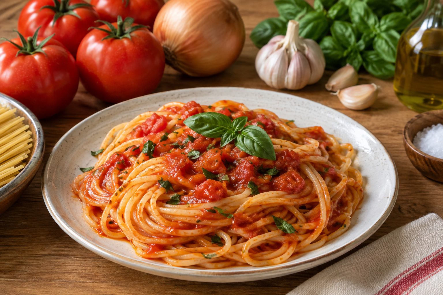 Macarrão ao molho de tomate